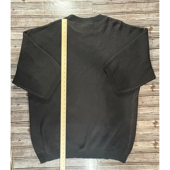 Iceberg Peanuts Linus Knit Sweater Disney size 3XL black Made Italy vintage 90’s - Picture 8 of 8